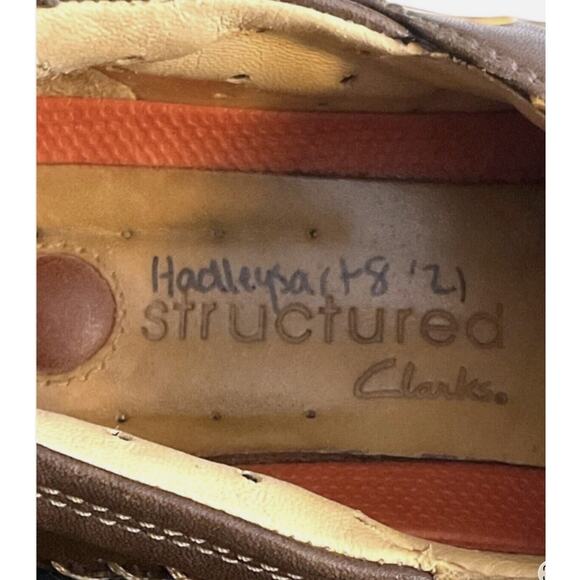 Clarks Hadleigha Structured Hand Painted Leather Loafers Comfort Women 9.5M - Picture 8 of 11